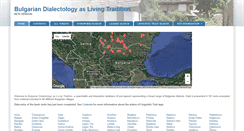 Desktop Screenshot of bulgariandialectology.org