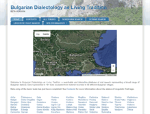 Tablet Screenshot of bulgariandialectology.org